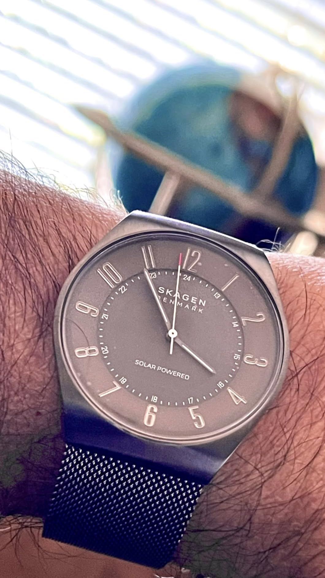 Skagen Men's Grenen Three-Hand Date Watch With Steel Mesh or Leather Band customer photo 1
