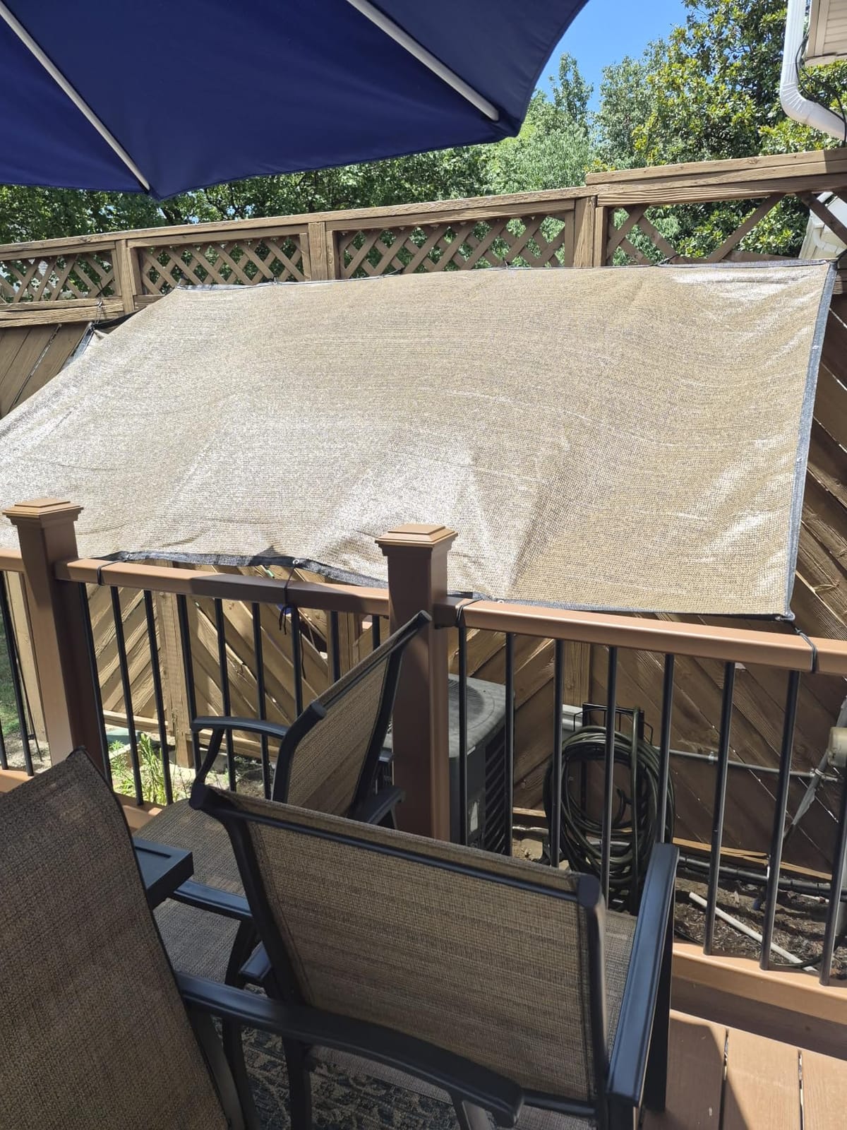 Shade&Beyond 90% Sun Shade Cloth with Grommets, 8' X 12' Pergola Shade Cover Canopy customer photo 1