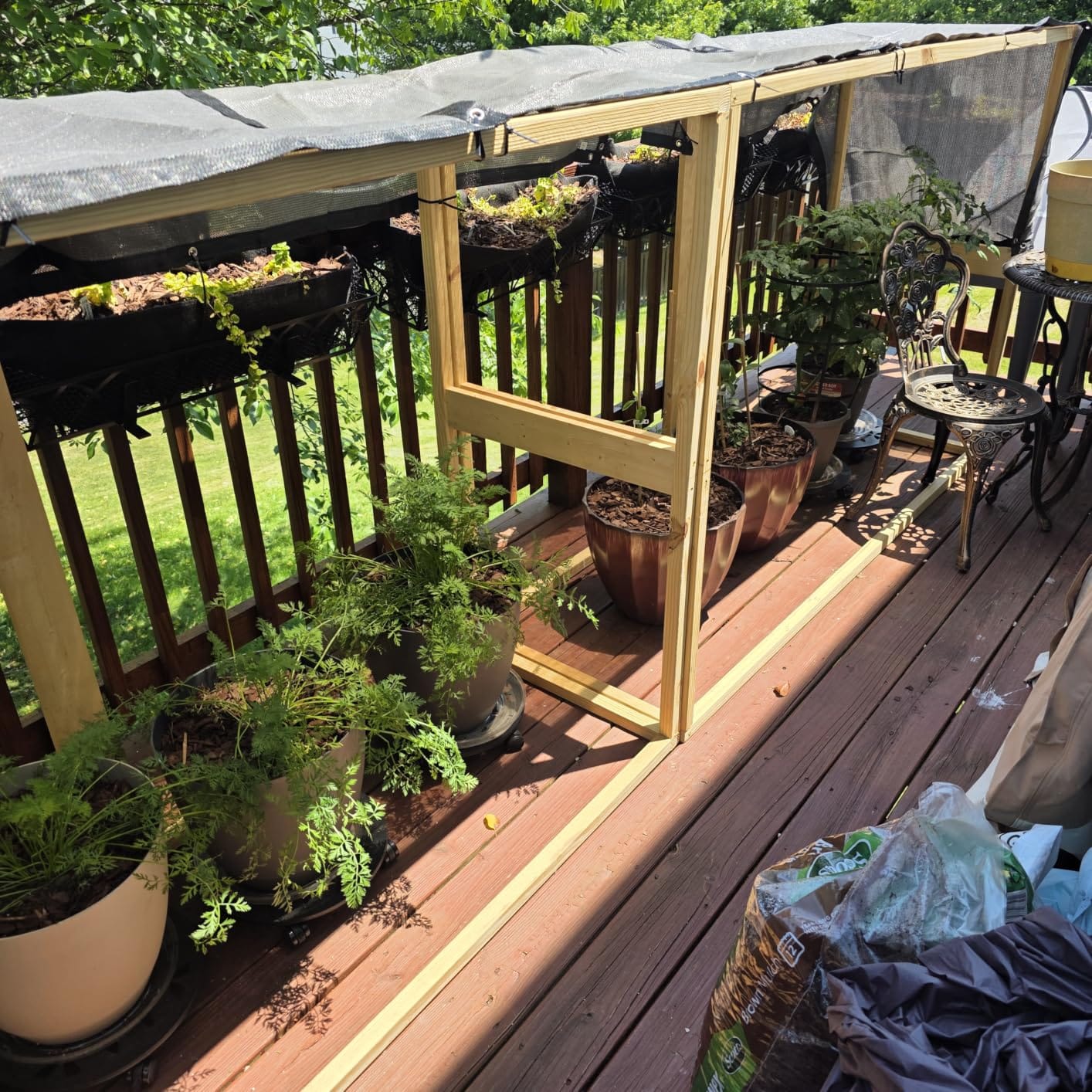 Shade&Beyond 90% Sun Shade Cloth with Grommets, 8' X 12' Pergola Shade Cover Canopy customer photo 2