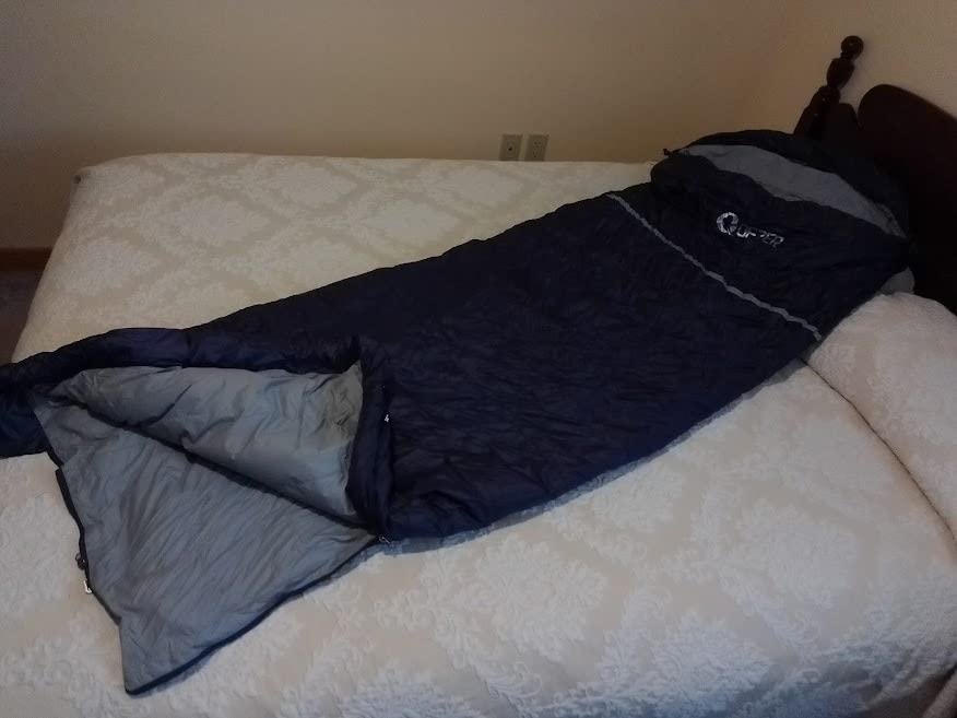 Down Sleeping Bag for Adults, 600 Fill Power Ultralight Backpacking | 600 Fill Power Down, Compact Carry, Ultralight Trail Use, Camping Hiking Backpacking, Cold and Warm Weather Use customer photo 1