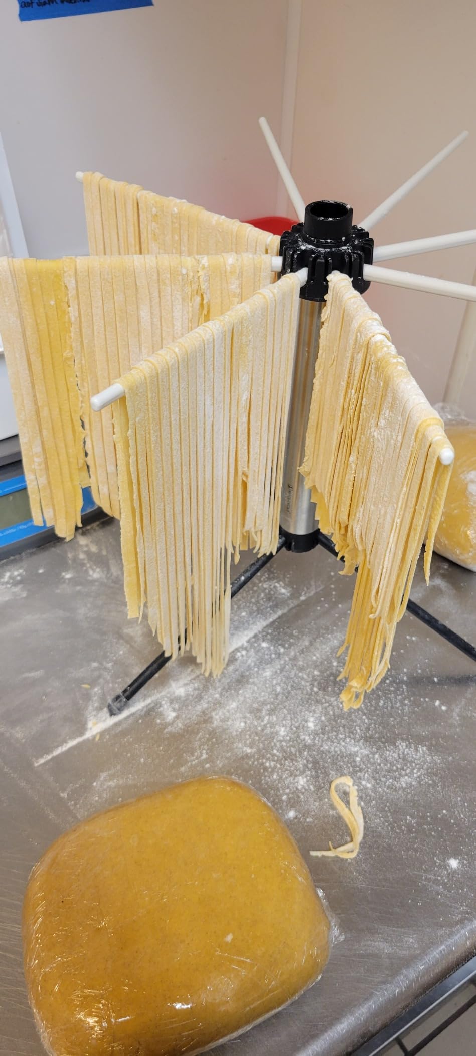 KITCHENDAO Collapsible Pasta Drying Rack, Compact for Easy Storage, Quick Set up, Foldable Pasta Dryer Rack Spaghetti Noodle Hanger, Detachable for Easy Cleaning, Rotary Arms, Hold up to 5 lbs customer photo 1