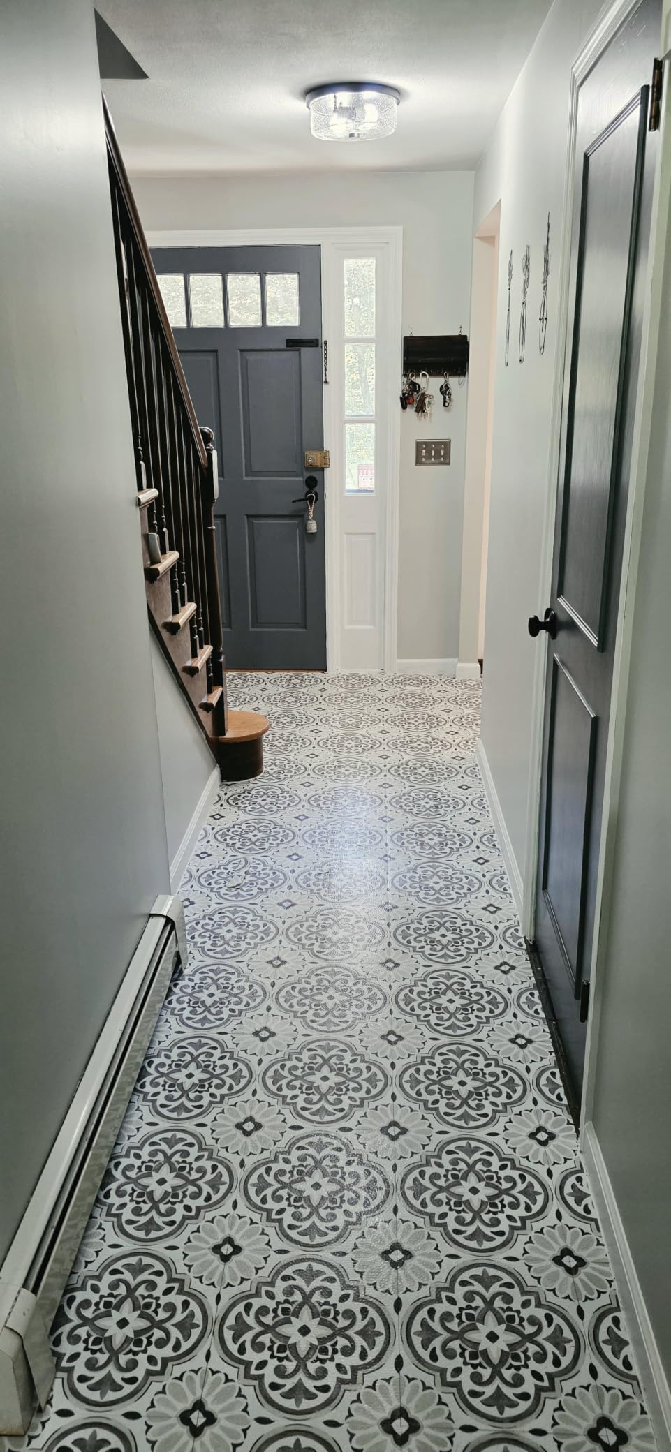 FloorPops Gray Massimo Peel & Stick Floor Tiles, FP3988 customer photo 1