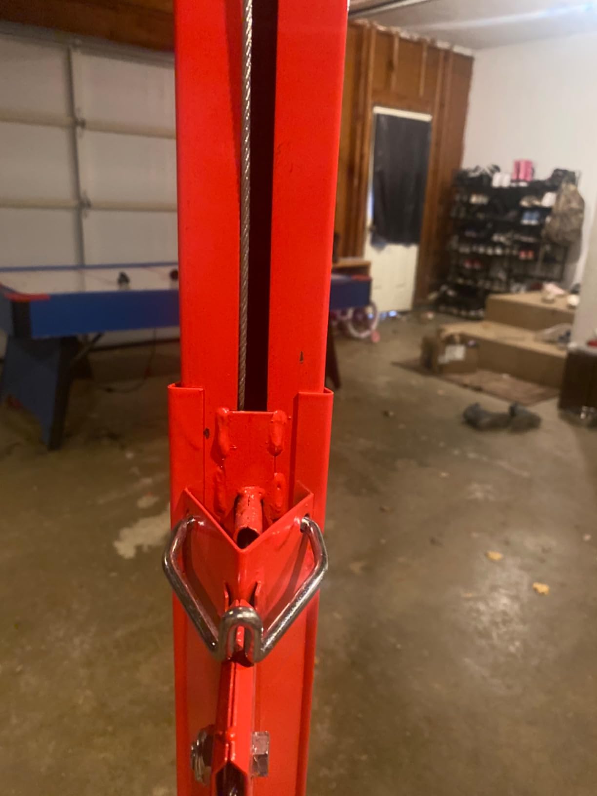 16FT Drywall Lifter Panel Hoist Dry Wall Rolling Caster Lifter Construction Tool 150LB Heavy Duty Sheetrock Hoist Holder (Red) customer photo 2
