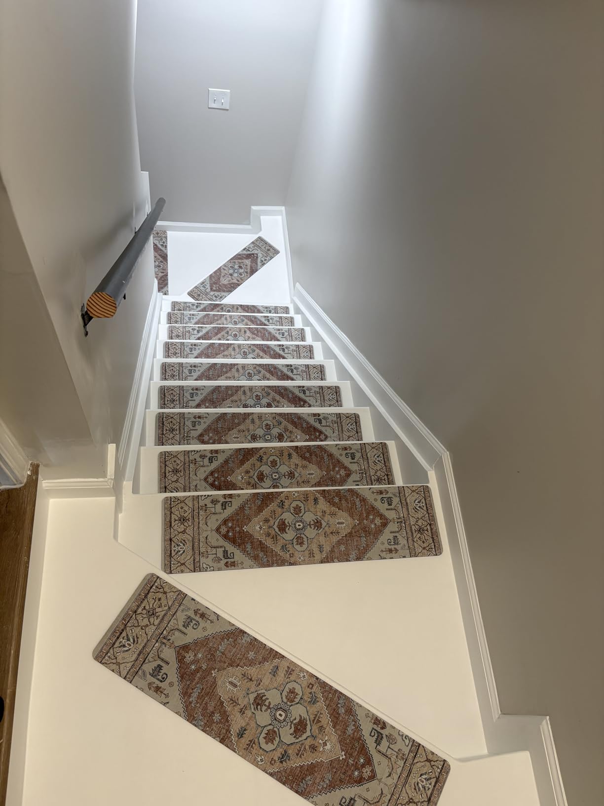 OJIA Non-Slip Carpet Stair Treads for Wooden Steps 15PC 30