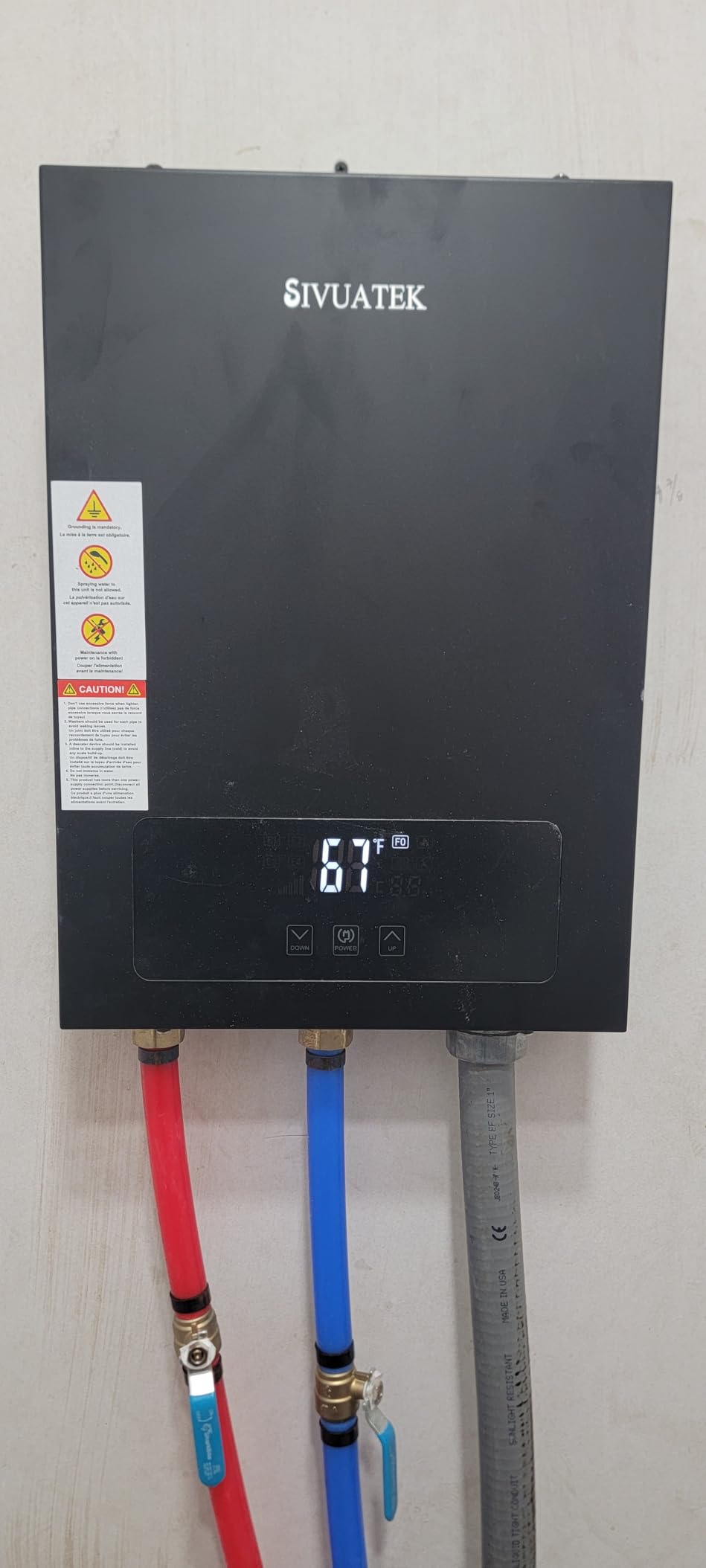18kW Tankless Water Heater Electric 240V, Self-Modulating | ETL Certified, 3s Instant Heating, On-Demand Instant Hot Water, Compact, Whole-House Supply, Easy Install customer photo 1