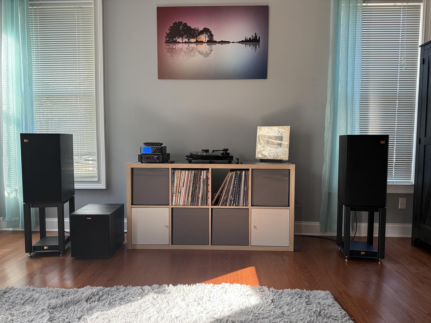 Linton with Stands - Black Oak (Pair) customer photo 1