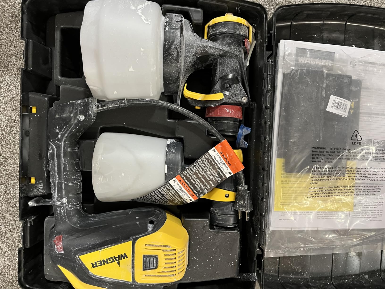 Wagner Spraytech FLEXiO 595 Handheld HVLP Paint and Stain Sprayer | Includes iSpray and Detail Finish nozzles and sprays most unthinned latex with adjustable controls. customer photo 2