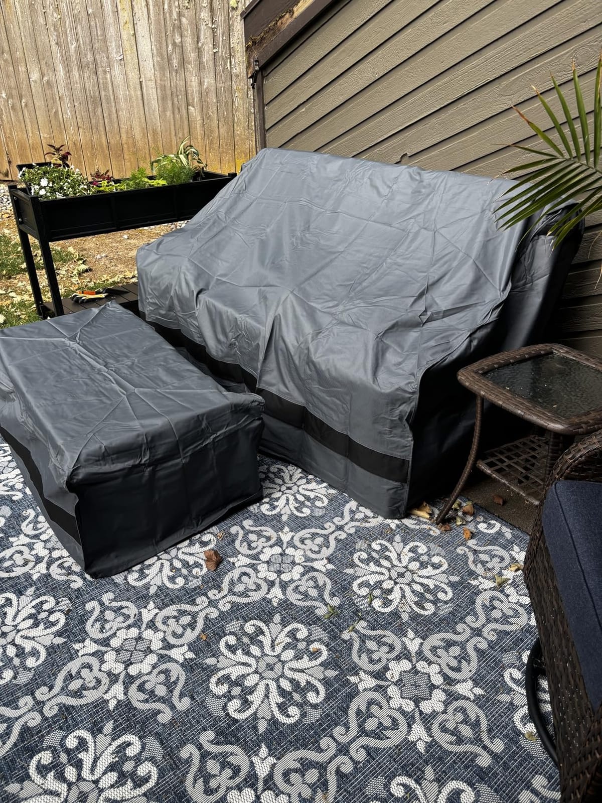 loriano Patio Furniture Cover Set Waterproof 4 Piece Grey customer photo 1