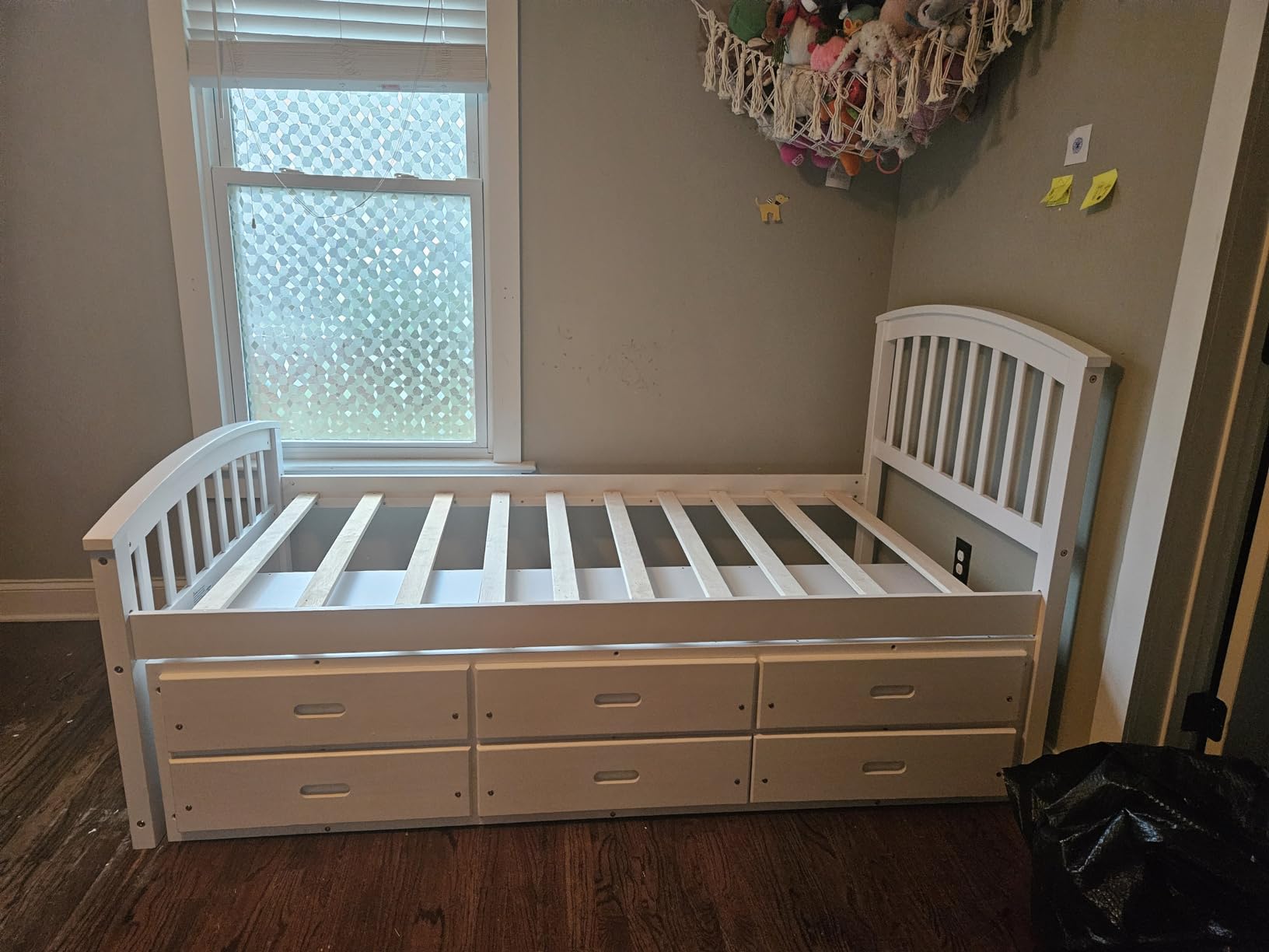 SOFTSEA Twin Captain Bed for Kids, Solid Wood Storage Bed with 6 Drawers, No Box Spring Needed, White customer photo 1