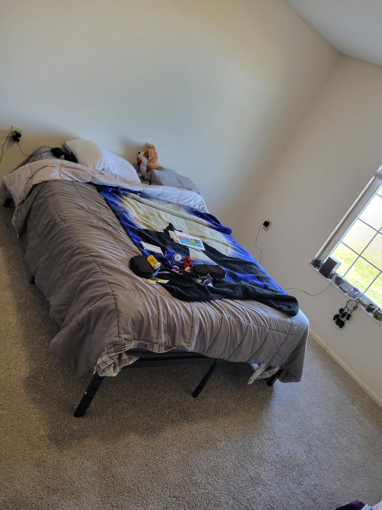 Queen Size Platform Bed Frame, 14 Inch Heavy Duty Metal, 3500lbs | Under-Bed Storage, Headboard Compatible, Mattress Non-Slip Design, No Box Spring Needed, Easy Assembly, Noise Free, Black customer photo 1