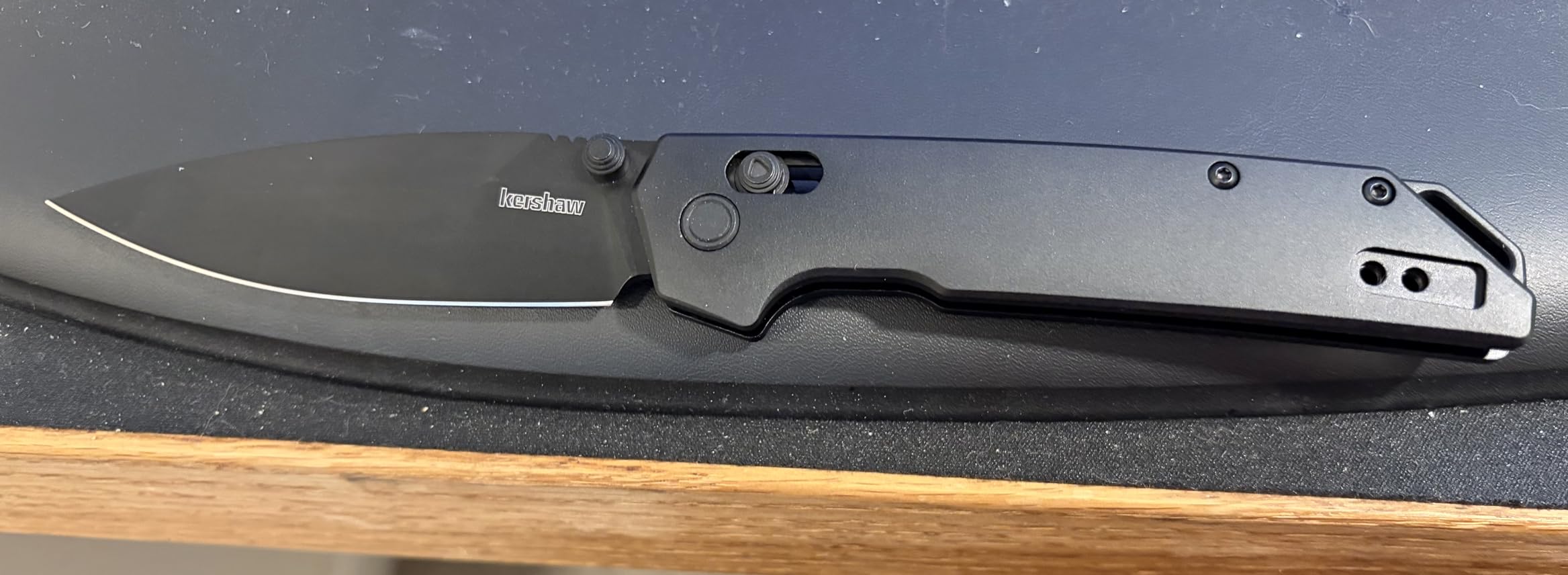 Kershaw Iridium Reverse Tanto Folding Pocket Knife, 3.4in D2 Steel Blade, DuraLock Locking Mechanism, Aluminum Handle, Designed in the USA customer photo 2