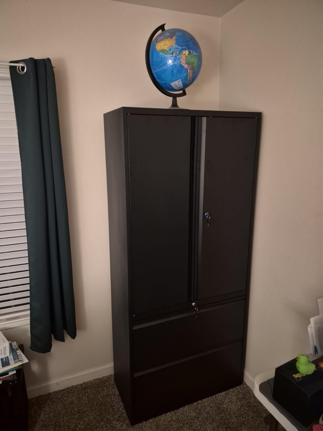 STANI 2 Drawer Lateral File Cabinet, Metal Storage with Drawers, Locking File Cabinet with Shelves, Metal Storage Cabinets for Letter/Legal/F4/A4 Size Files customer photo 1