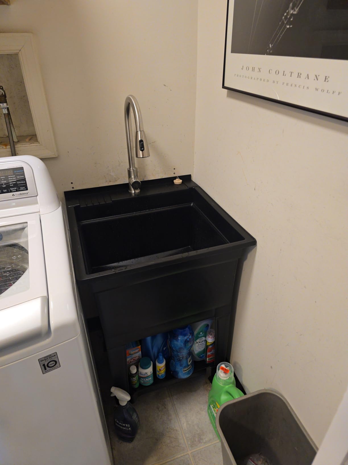 UTILITYSINKS Utility Sink Black - Quick Connect Drain - 24 x 24 in, Resin Construction, Freestanding Design customer photo 2