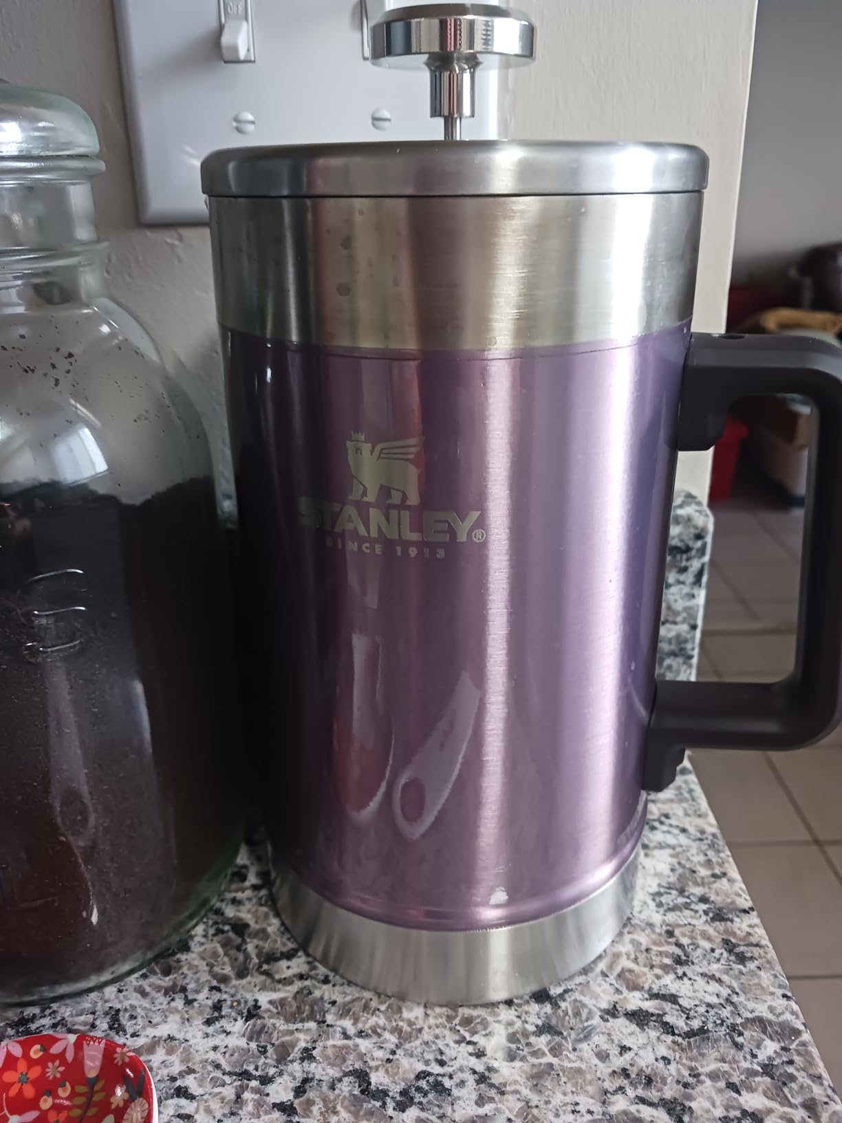 STANLEY Classic Stay-Hot French Press Coffee Maker 48 oz | 5 Minute Brew, 4 Hours Hot | Mesh Filter for Coffee Grounds | Insulated Stainless Steel French Press | BPA-Free | Cream Gloss customer photo 2