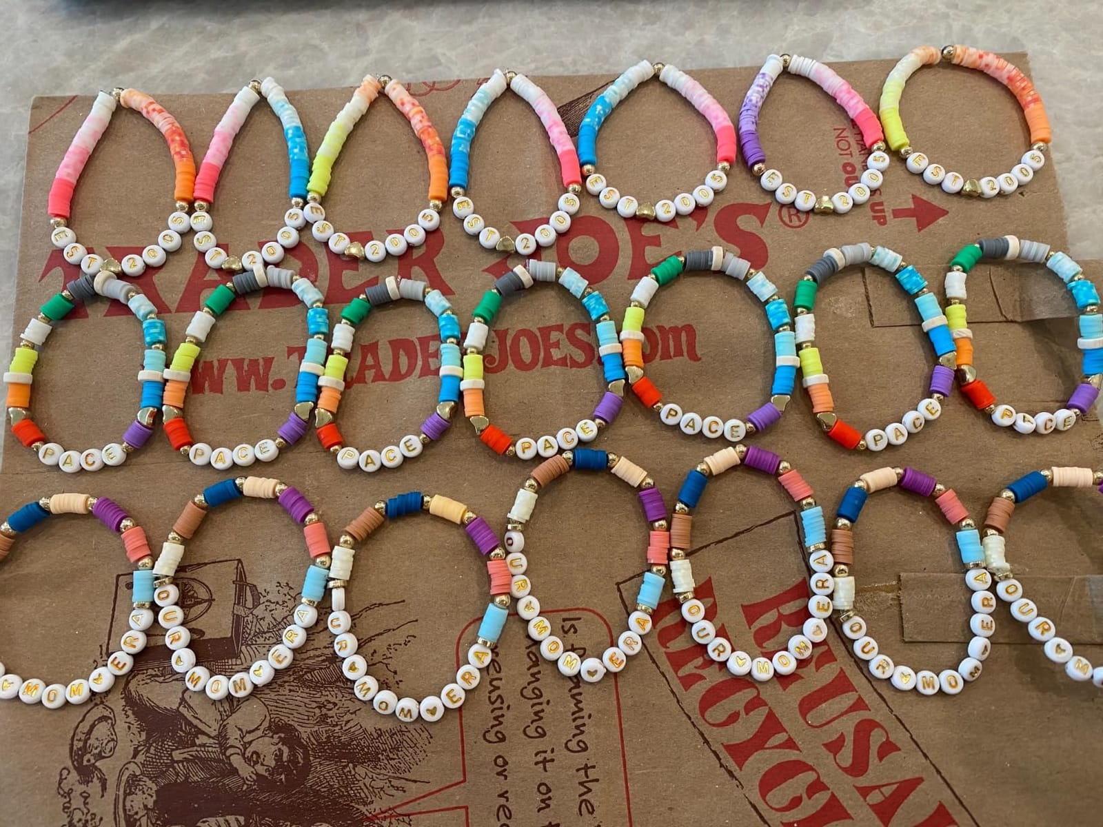 Pizooro Clay Beads 3 Boxes Bracelet Making Kit, 10500pcs Beads for Jewelry Making, Round Letter Beads with Charm and Elastic Strings, Friendship Bracelets Holiday Gifts for Girls Adults customer photo 2