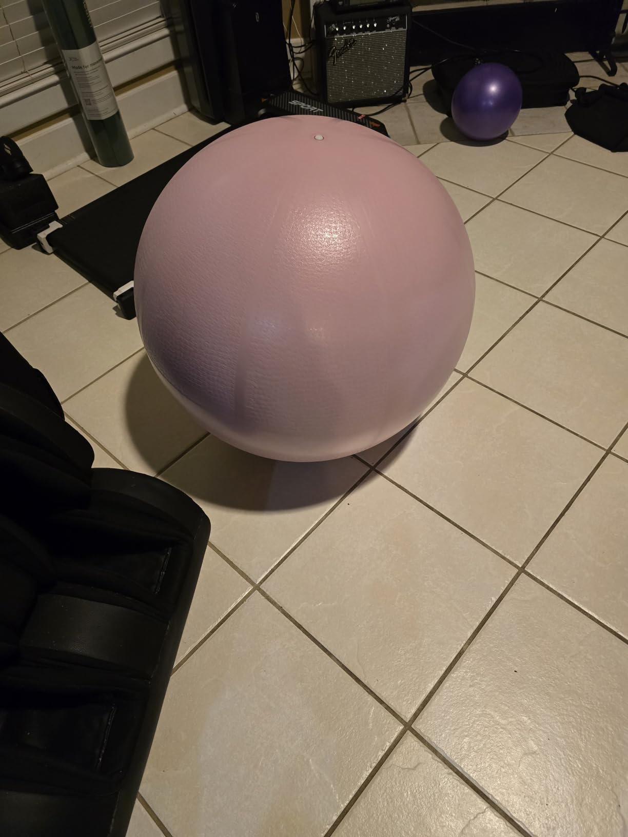 YOTTOY Anti-Burst Exercise Ball for Working Out, Yoga & Pregnancy, Extra Thick Workout Ball for Physical Therapy & Fitness customer photo 1