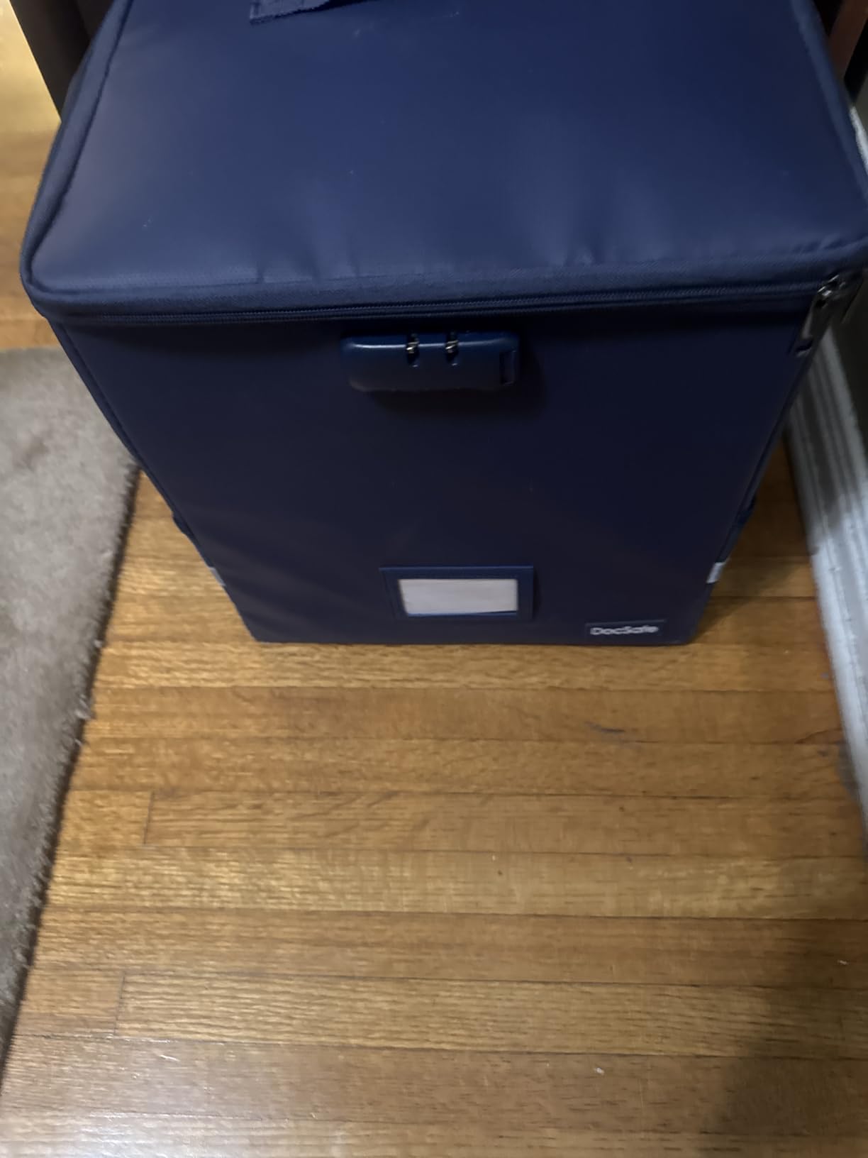 DocSafe Vinyl Record Storage Box with Lock, Fireproof & Water Resistant Record Organizer Storage for 100+ Single Records, Collapsible Storage Crate with Lid & Handles customer photo 1