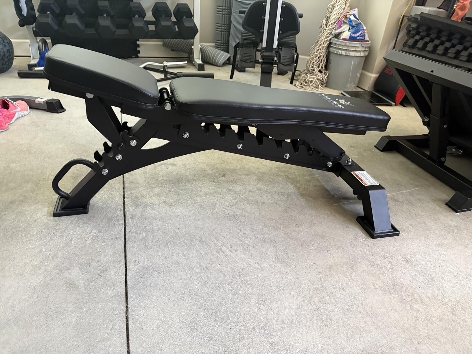 MAJOR FITNESS Weight Bench - 1300LBS Weight Capacity and 36 Adjustable Positions Strength Training Bench for Garage and Home Gym Workouts customer photo 1
