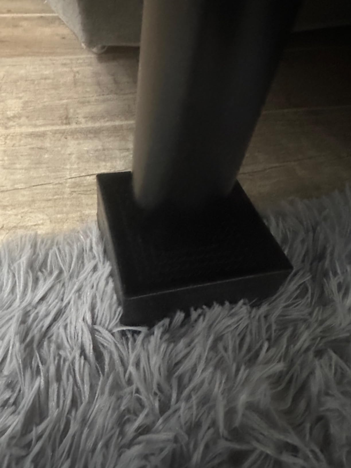 Adjustable Bed Risers 1 or 3 Inch | Heavy Duty Furniture Risers for Dorm Beds, Sofas, Tables and Desks, Under-Bed Storage, Extra-Wide Base, 4 Pack customer photo 1
