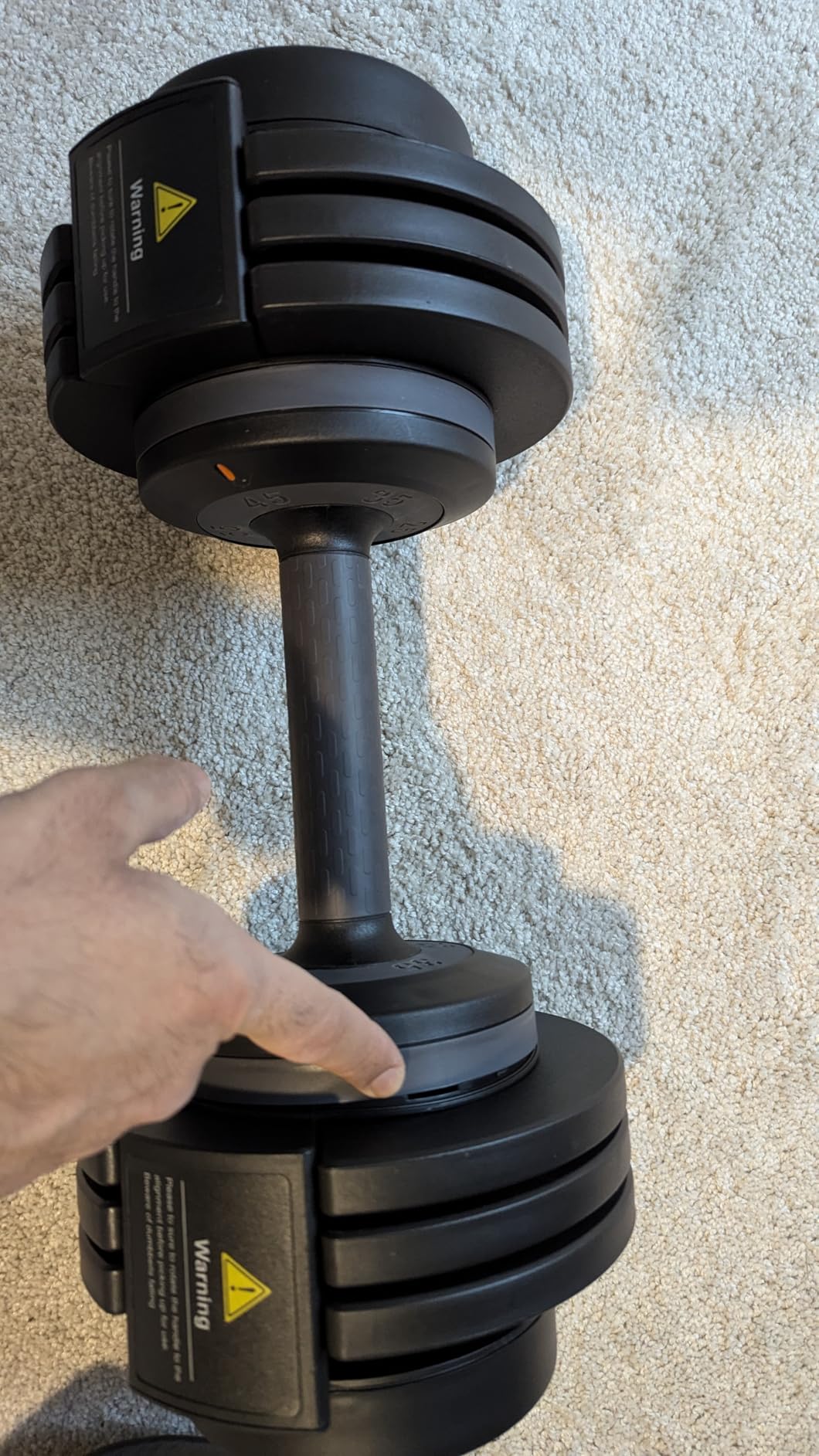 Rendpas Adjustable Dumbbell Set for Home Gym Strength Training customer photo 2