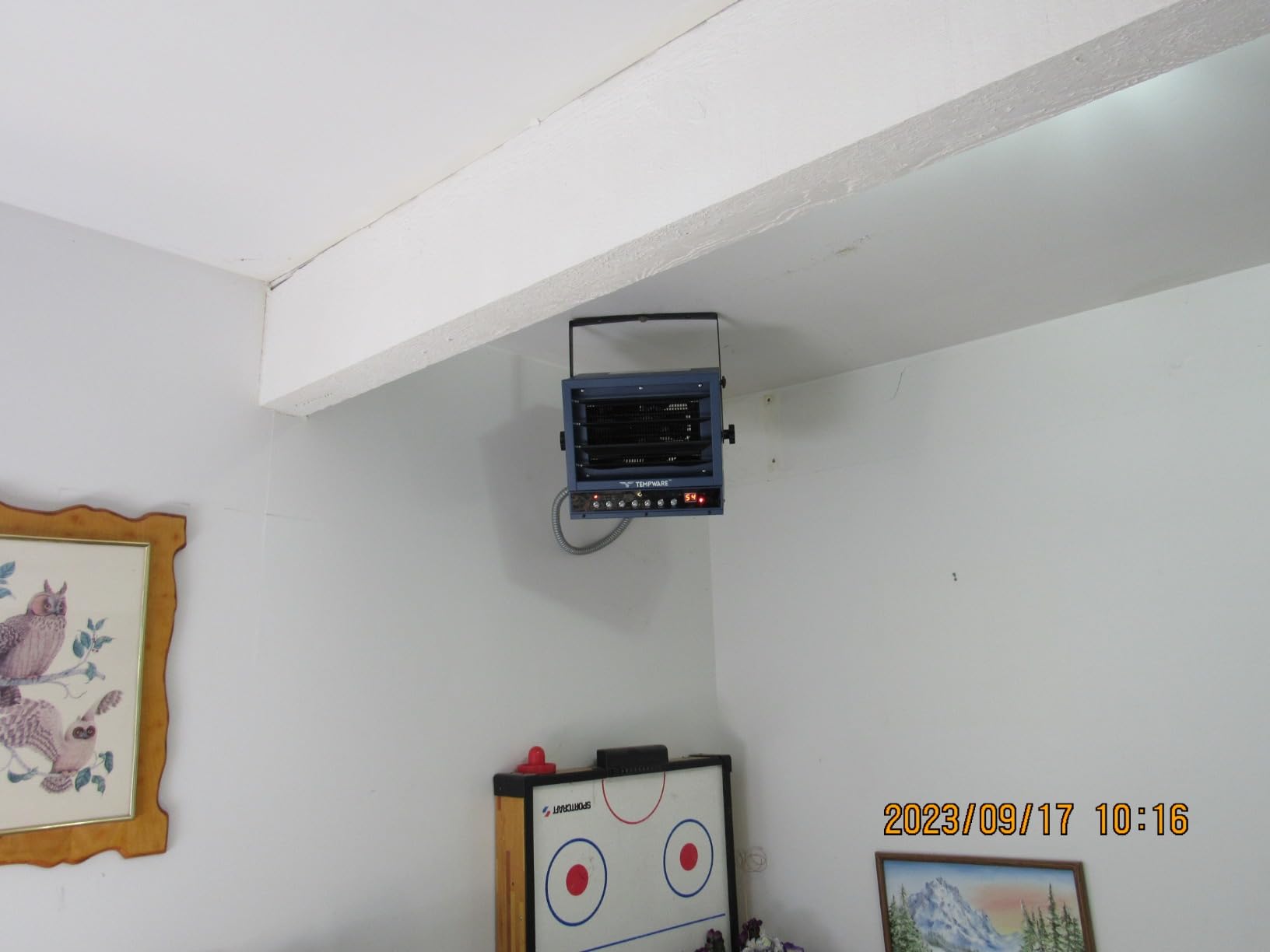 TEMPWARE Garage Heater Electric 240V, 5000-Watt Hardwired Ceiling Mount Shop Heater with ECO Mode, 240-Volt Hardwired with Full-Function Remote and 12-Hour Timer, Ideal for Workshop customer photo 1