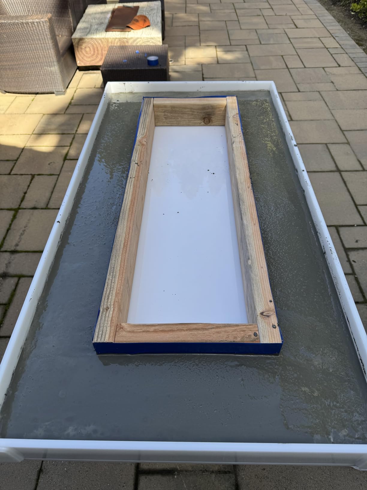 Boss Premium Large No Seal HDPE Epoxy Table Mold, 48 x 24 Inch, Reusable Resin Table Molds River Table Mold Casting - Designed in USA customer photo 1