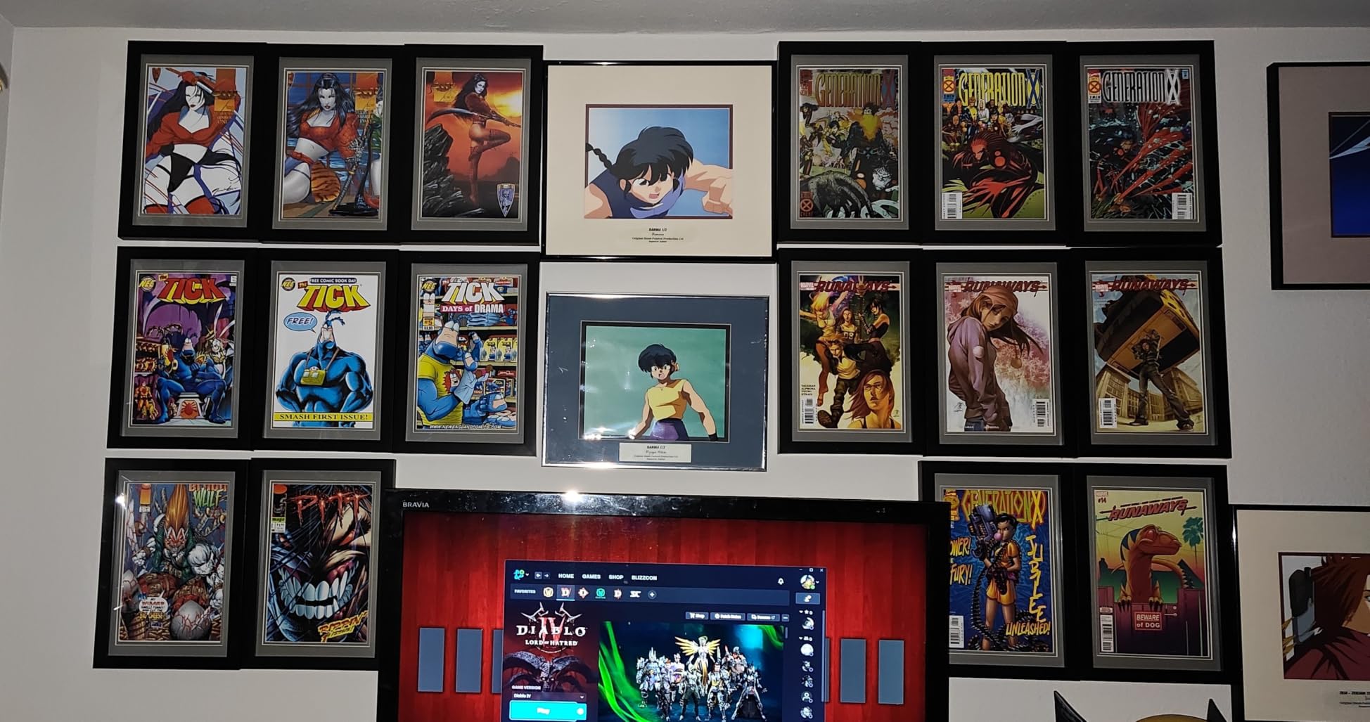 2Pack Comic Book Frame Double White Mat for 6 3/4