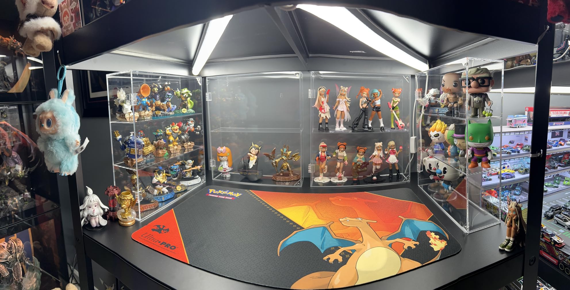 NIUBEE Acrylic Display Case, Clear Display Case for Funko Pop Figures, Wall Mounted or Desktop Dustproof Display Cabinet Box for Collectibles,Rock,Crystals,Mini Toys,Amiibo (2 Tiers customer photo 2