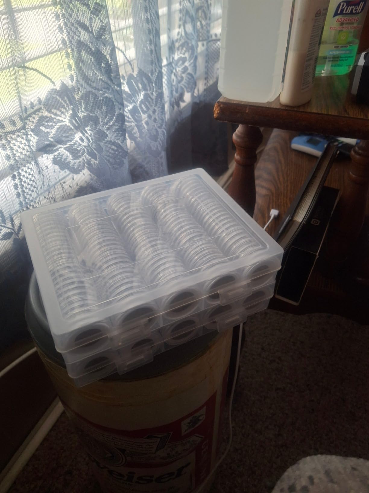 MUQING 240 PCS 30mm 5 Size Plastic Coin Capsule Holder | Protect Gasket Coin Case for Collectors, Round Coin Collecting Supplies with Storage Box customer photo 2
