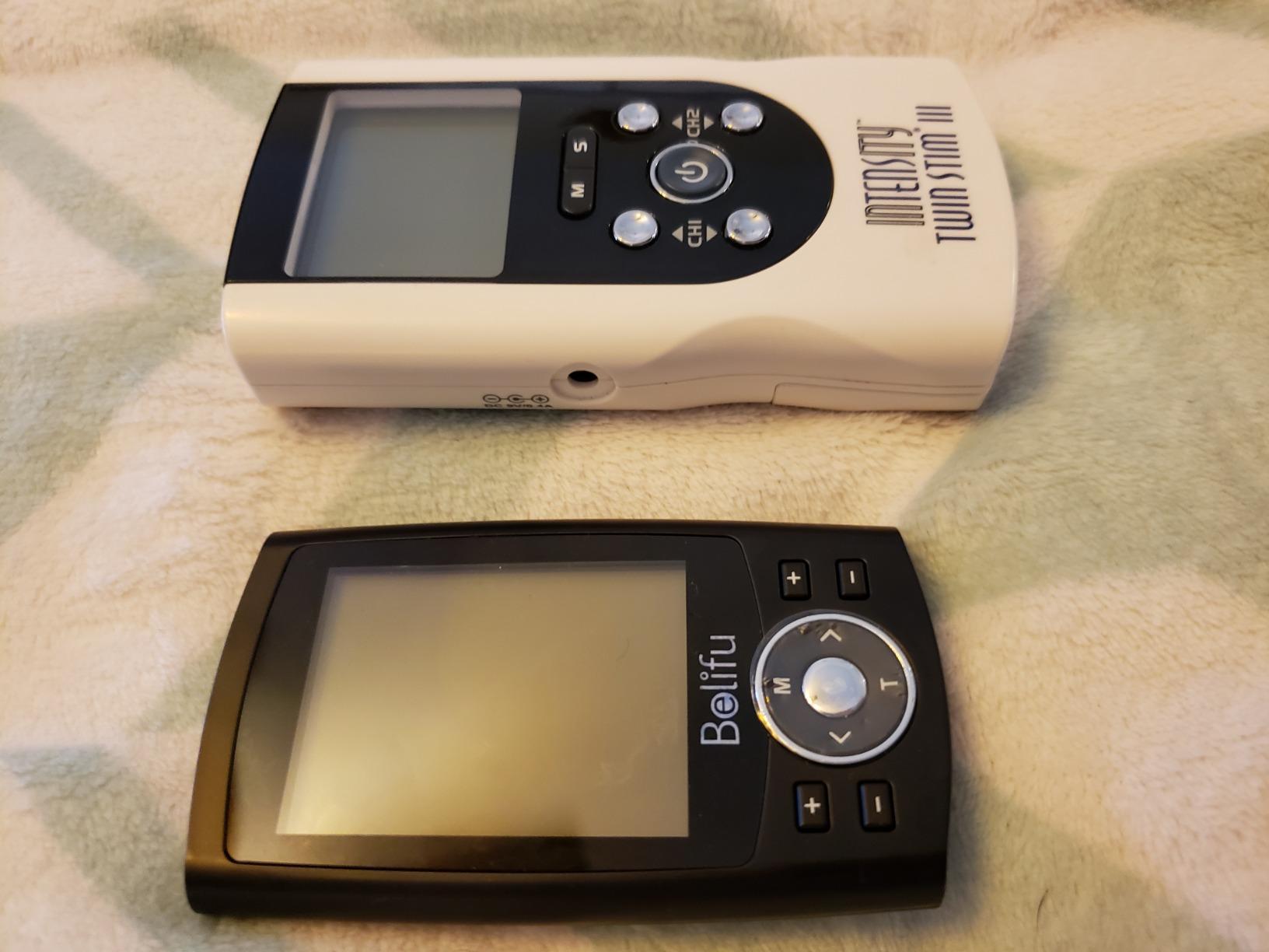 Belifu Dual Channel TENS EMS Unit 24 Modes Muscle Stimulator for Pain Relief Therapy, Electronic Pulse Massager Muscle Massager with 10 Pads, Dust-Proof Drawstring Storage Bag customer photo 1