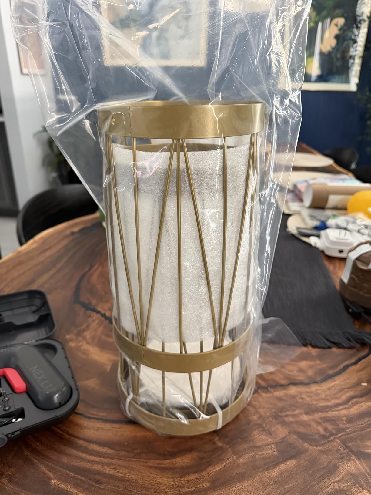 Mango Steam Pluvian Soakstone Umbrella Holder (Regular, Gold) customer photo 2