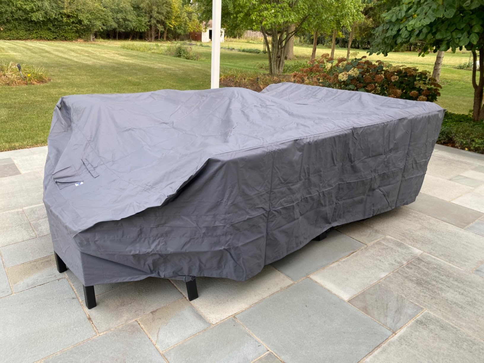WJ-X3 Extra Large Waterproof Patio Furniture Set Cover, 180x96x36, Grey | Heavy duty Anti-UV, Anti-fading Cover Protects Outdoor Table and Lawn Sectional Sets from Rain, High Wind, Dust, and Dirt customer photo 1
