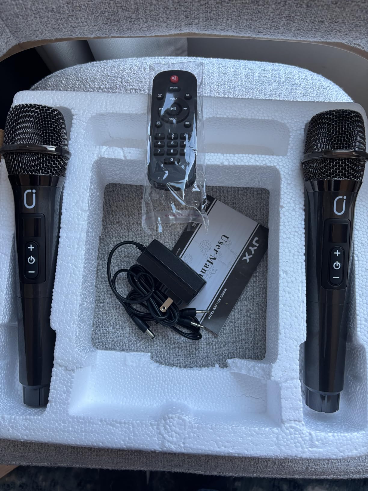 Karaoke Machine with 2 Wireless Microphones, Big Bluetooth Party Speaker with 500W Peak Power for Adults, PA System with Rolling Wheels and Trolley, Perfect for Outdoor, Home Party, Gatherings customer photo 1