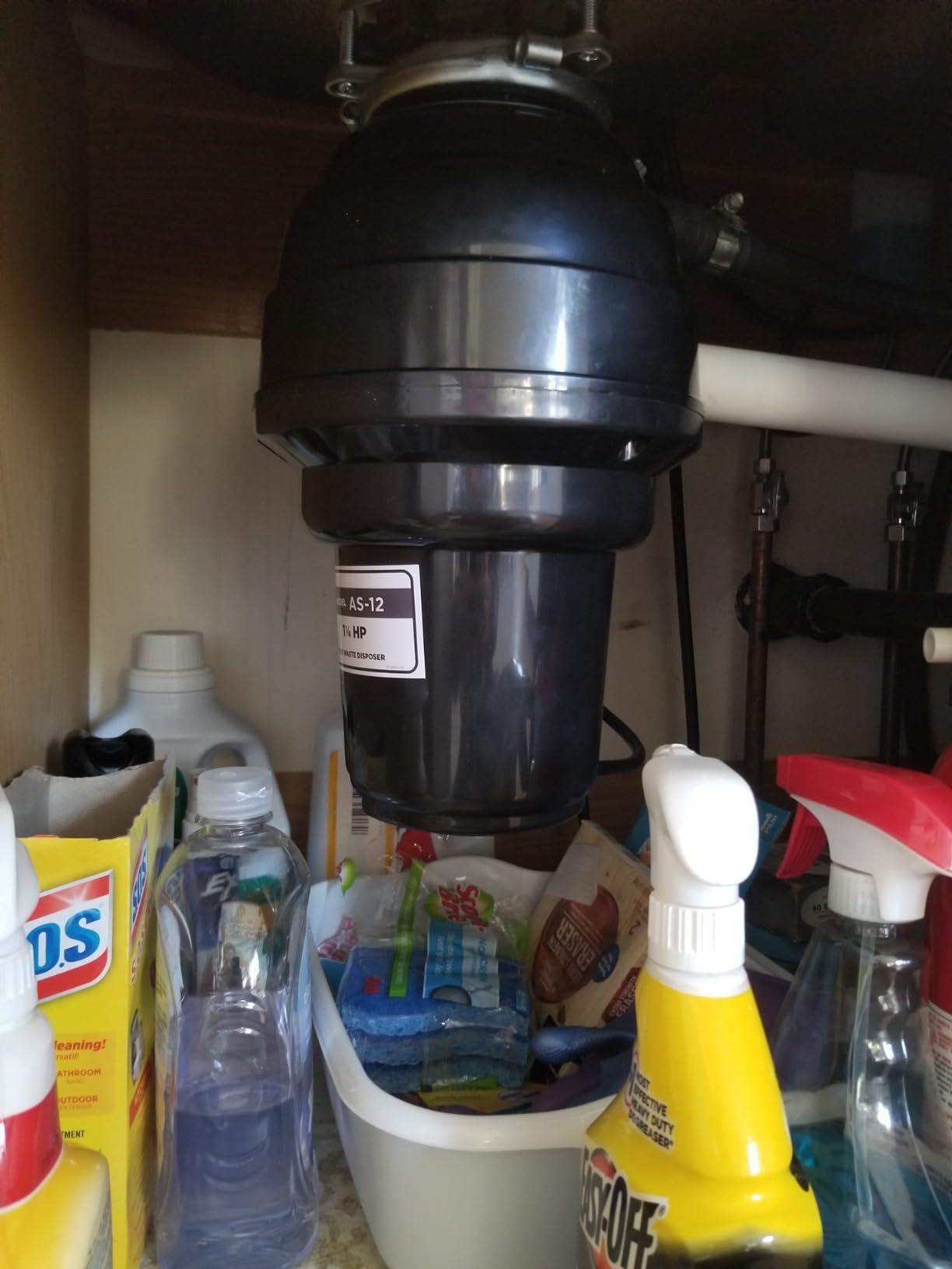 American Standard 10-US-AS-12 Garbage Disposal Anti-Jam Stainless Steel Food Waste Grinding System, Heavy Duty, 1.25 HP, Black customer photo 1