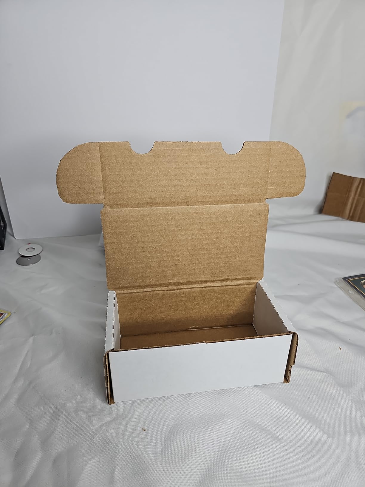 BCW 200 Count Trading Card Storage Box | Cardboard Organizer for Sports and Gaming Cards | Durable 200 lb. Test Strength | Assembly Required | 10 Pack customer photo 2