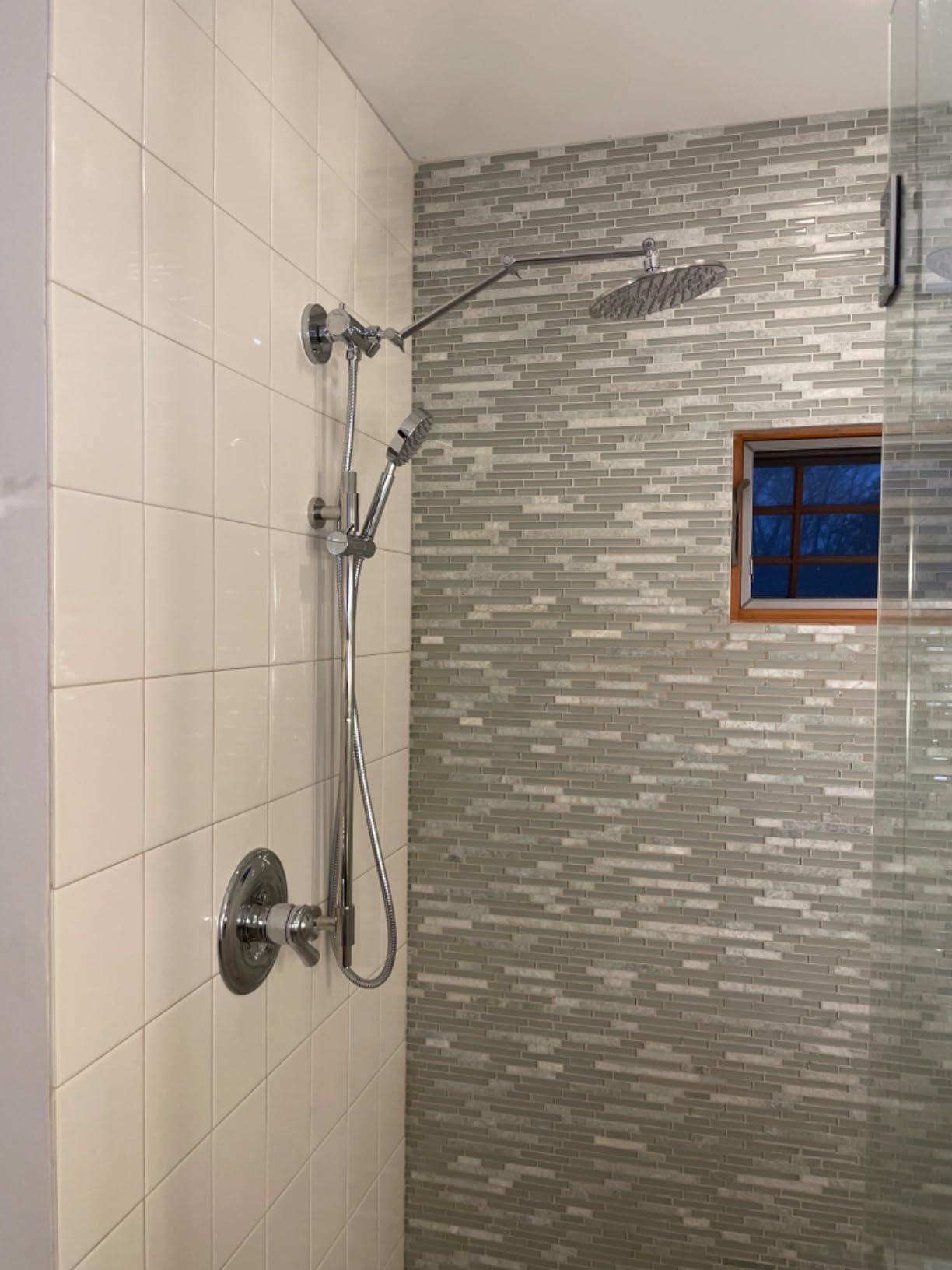16 inch Dual Bendable Shower Head Extension Arm-SUS 304 Chrome | 304 Stainless Steel, Extra Long With Locking Set Screw, Angle Height Adjustable, G1/2 Universal Connector Compatible customer photo 2