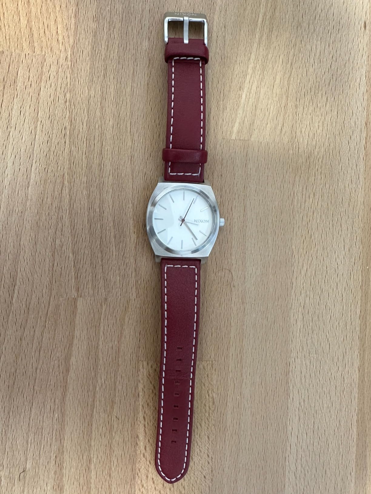NIXON Time Teller A1373-100m Water Resistant Men's Analog Fashion Watch | (37mm Watch Face, 20mm-18mm Leather Band) customer photo 2
