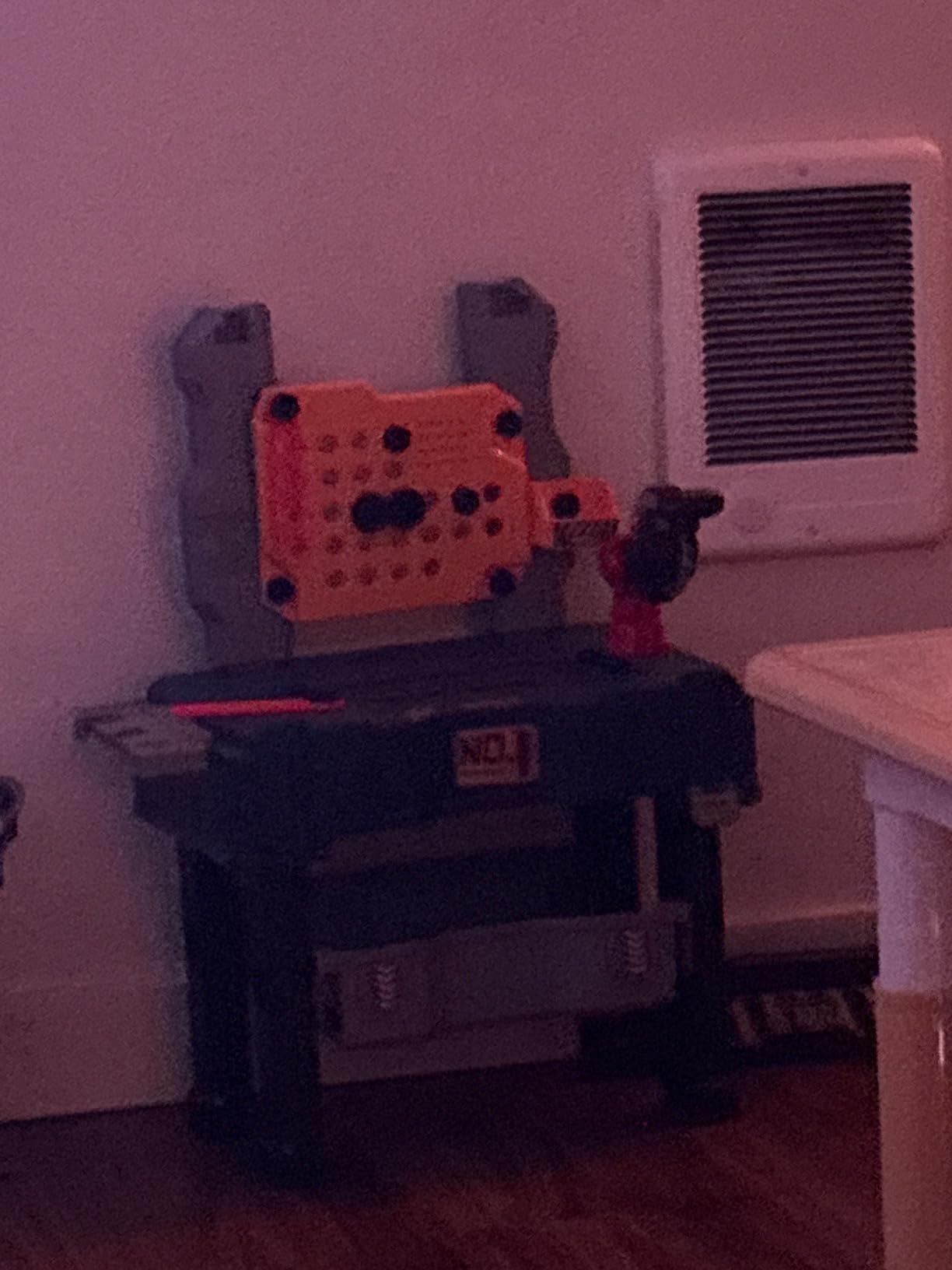 MUGEYMYD Kids Tool Bench Set with Electric Drill and Realistic Tool | Pretend Play Construction Workbench Toys for Toddlers, Build a Kids Tool Workshop Set for Boys and Girls, Ages 3-8 customer photo 2