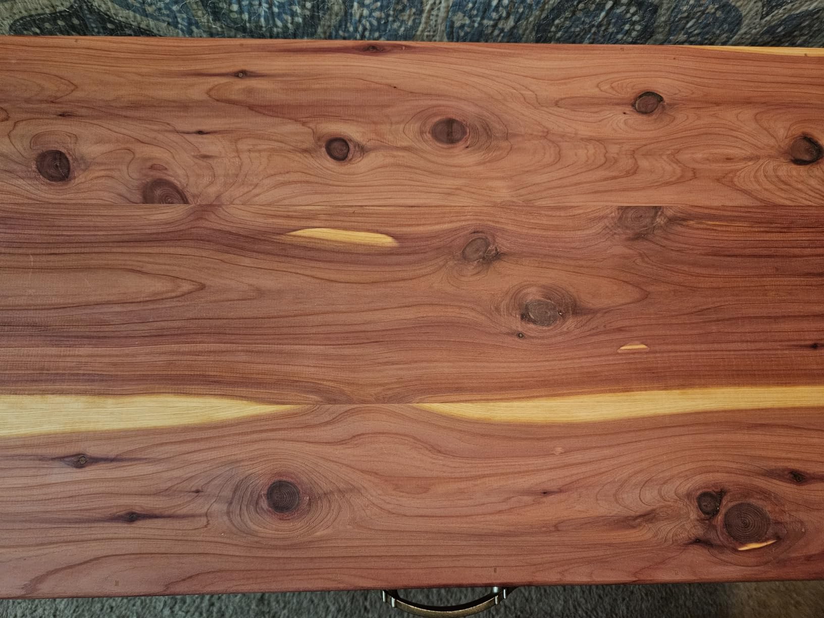 Cedar or hope chest, trunk, storage for blankets, sheets, wool clothes or hunting clothes, toy box for kids, furniture for cabin, bedroom, or living room (36 inch long chest) customer photo 1