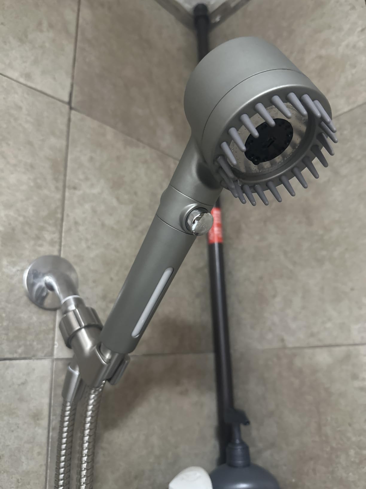 PWERAN Filtered Shower Head with Handheld, High Pressure Water Flow and Multiple Spray Modes Shower Head with Filter, Power Wash for Hard Water, Showerhead with ON/OFF Switch for Pets Bath customer photo 1