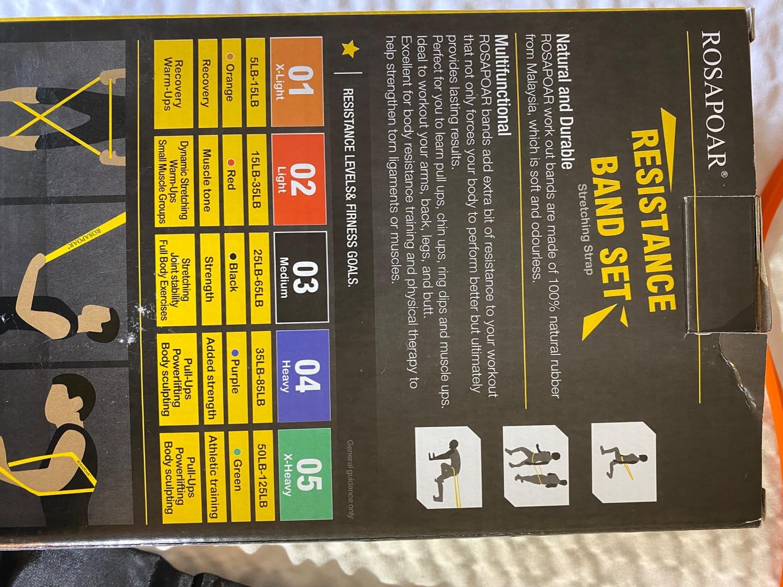 Resistance Bands, Pull Up Assist Bands - Workout Bands, Exercise Bands, Long Resistance Bands Set for Working Out, Fitness, Training, Physical Therapy for Men Women customer photo 2