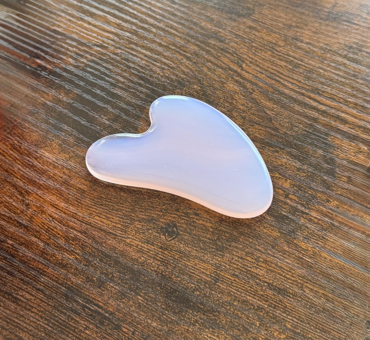 Gua Sha Jade Stone Gua Sha Massage Tool, Guasha Tool for Face and Body Skin Massage. Tools for SPA Acupuncture, Pink Stone for Body Face Neck and Eye, Skin Care Gift for Woman (Pink) customer photo 1