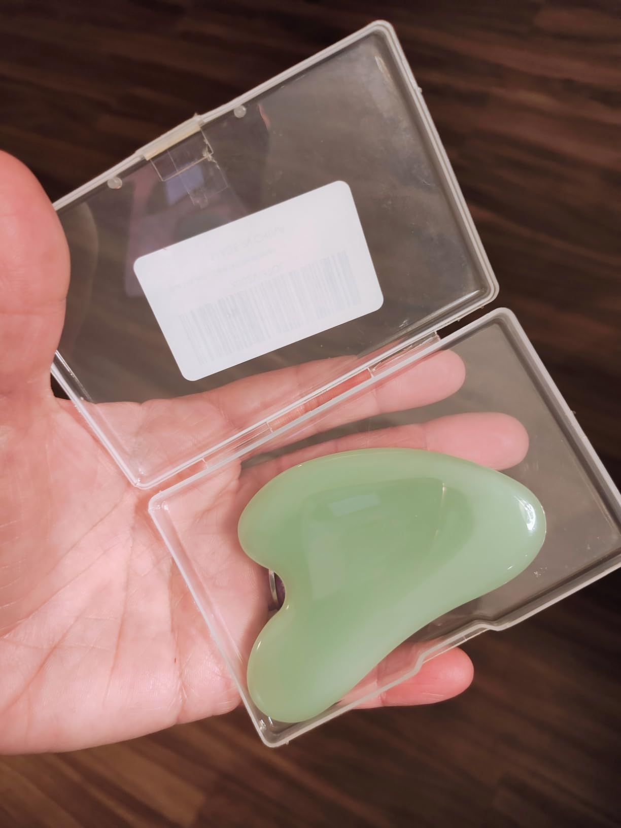 Gua Sha Jade Stone Gua Sha Massage Tool, Guasha Tool for Face and Body Skin Massage. Tools for SPA Acupuncture, Pink Stone for Body Face Neck and Eye, Skin Care Gift for Woman (Pink) customer photo 2