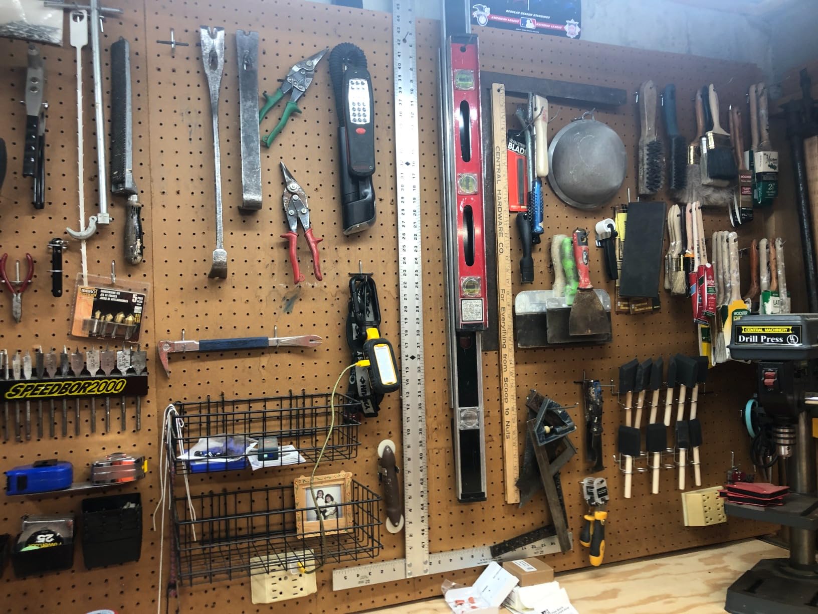 INCLY 238PCS Pegboard Accessories Organizer Kit, Peg Board Hooks Assortment with Peg Bins, Baskets, Paper Towel Holder for 1/8 and 1/4 inch Pegboard Hanging Tools, Garage Wall Storage Attachments customer photo 2