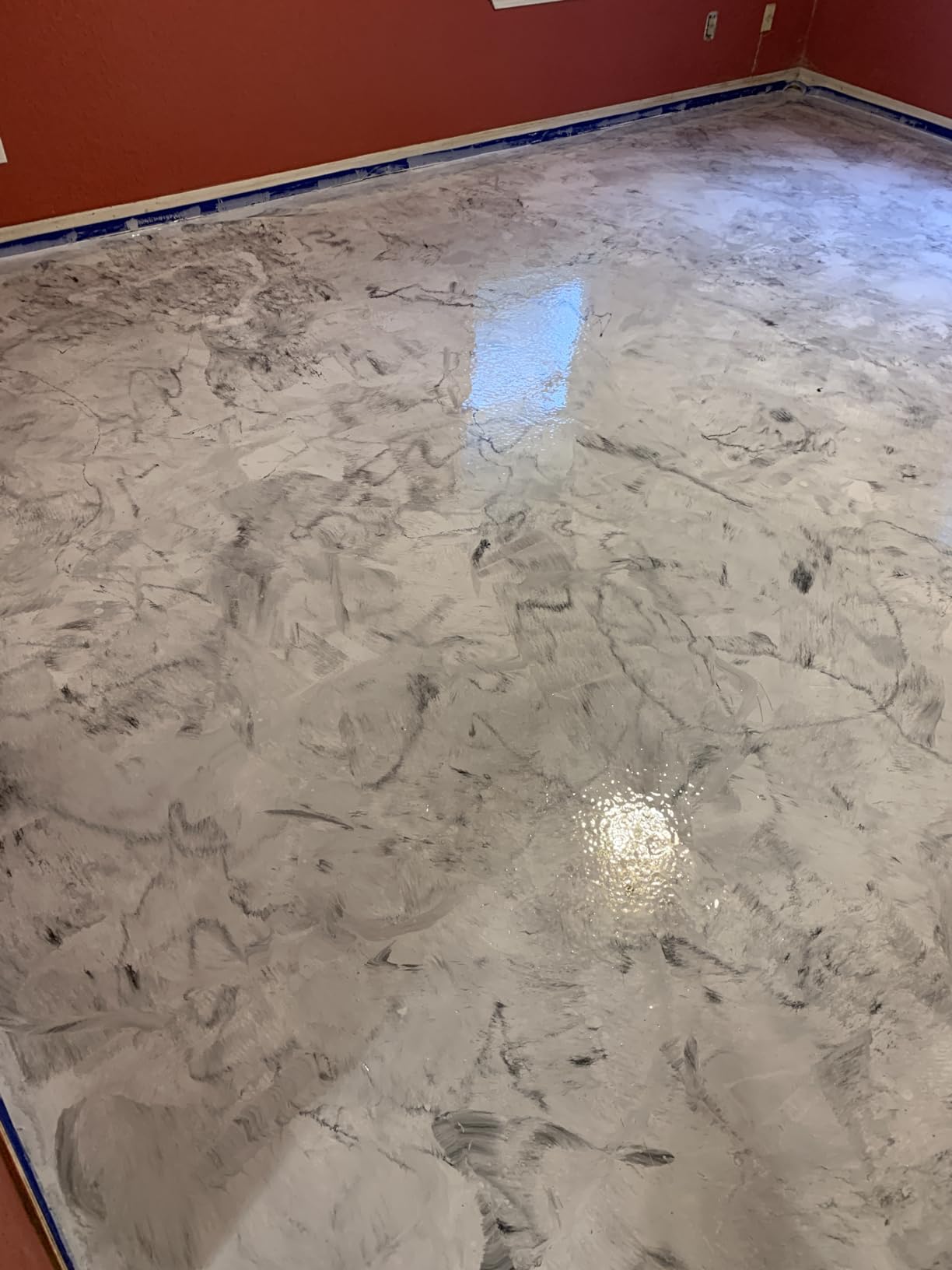 BP Resins: Single Shot |100% Solids Epoxy Resin Kit (3 Gallons) Solvent-Less, Two Component Gloss Coat Finish- Low VOC! Industrial Use, Garages, Floors & More! (White) + Free Mixer! customer photo 1