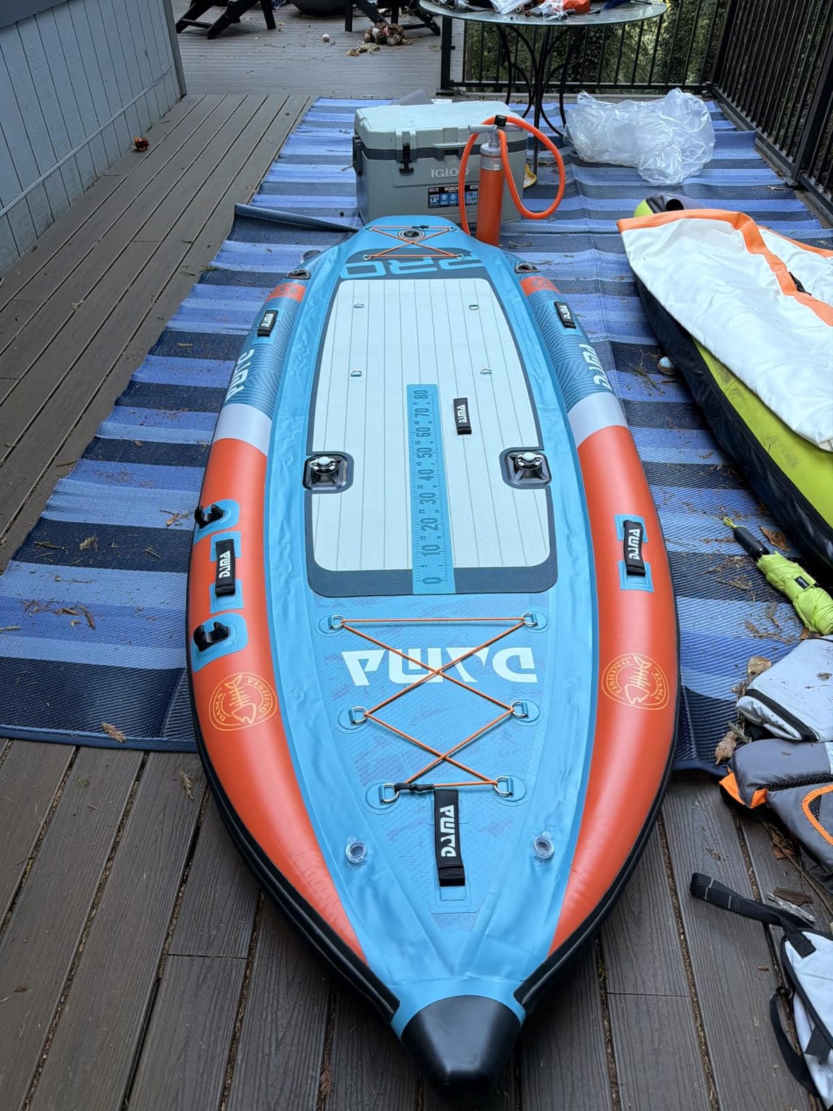 DAMA Triple Chamber SUP Inflatable Stand Up Paddle Board 10'8
