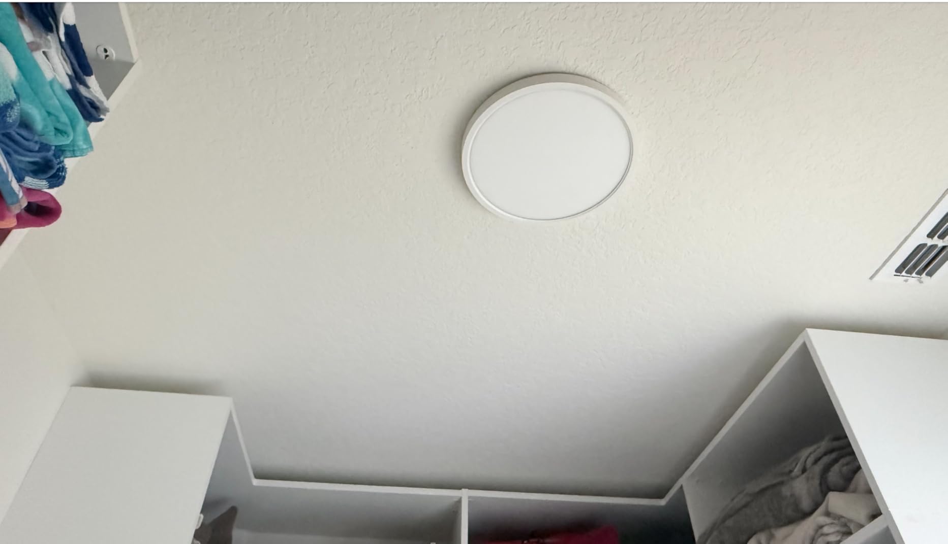 Flush Mount Ceiling Light Fixtures - 3000K-4000K-6500K & 100W Equivalent Flat Led Lights for Room Ceiling,7.5Inch Ultra Thin Round White Ceiling Lights for Living Room,Bedroom,Kitchen,Bathroom,Hallway customer photo 1
