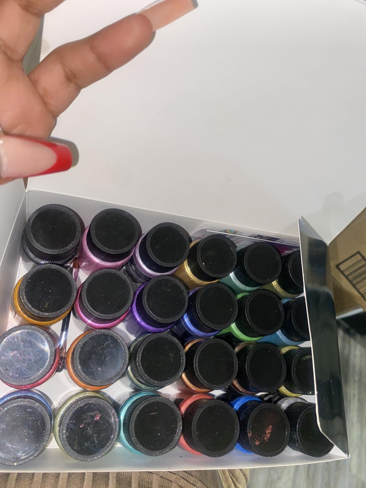 CHANGTIKEJI Mica Powder, 24 Colors - 10g/Bottle of Natural Pigment Powder for Epoxy Resin, Soap Making, Candle Making, Lip Gloss, Car Freshies, Dye, Nail Polish, Bath Bombs customer photo 1