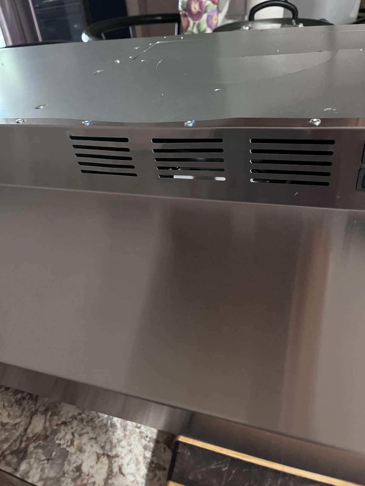 SNDOAS 30 inch Range Hood Ducted/Ductless Convertible Stainless Steel Range Hood Under Cabinet with Rocker Button Control, Vent Hood with LED Light, 2 Speed Exhaust Fan, Silver customer photo 1