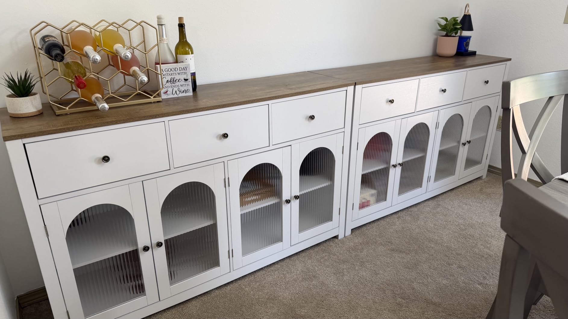 Buffet Cabinet with Storage, Kitchen Storage Cabinet for Home | 55.1